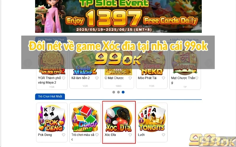 Đôi nét về game Xóc đĩa tại nhà cái 99ok